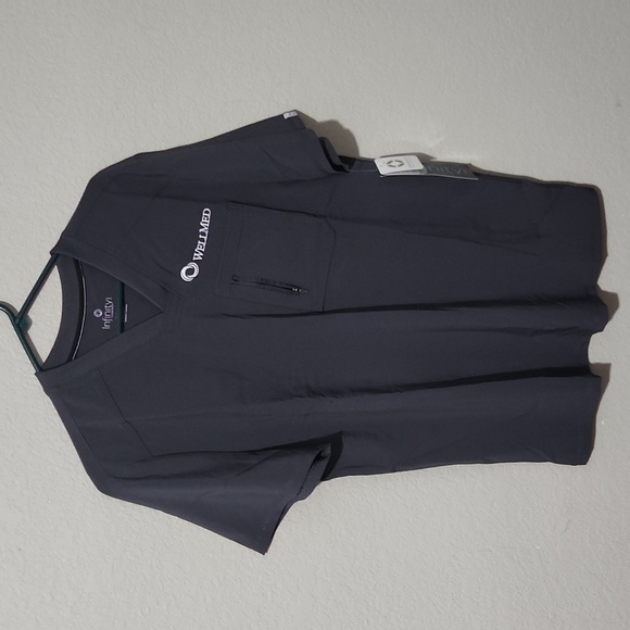 Infinity Shirt Scrub Small Gray Wellmed New - Picture 1 of 10